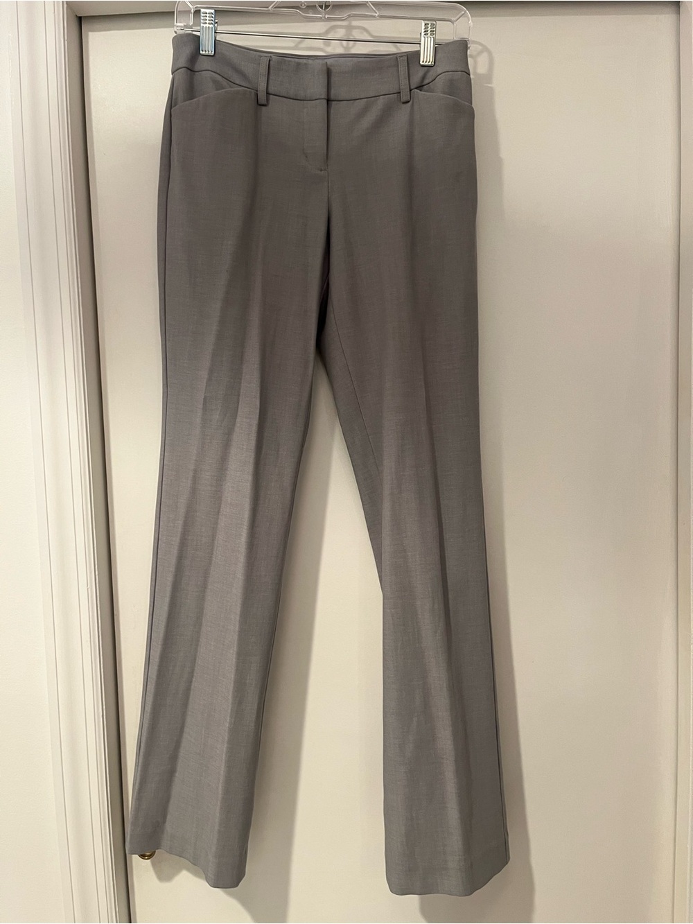 Express Editor Women's Dress Work Pants in Light Gray